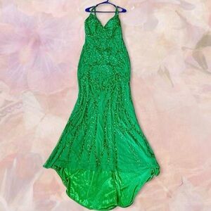 American Apparel Vibrant Green Prom Dress